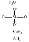 calcium [orthosilicato(4-)]dioxodialuminate(2-) Struktur