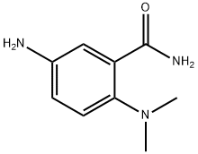 5-アミノ-2-(ジメチルアミノ)ベンズアミド 化学構造式
