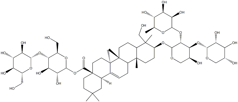 黄褐毛忍冬皂苷A 结构式