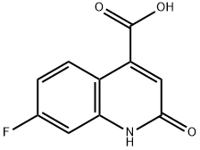 7-fluoro-2-hydroxyquinoline-4-carboxylic acid(SALTDATA: FREE) Struktur