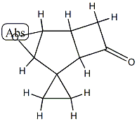 Spiro[cyclopropane-1,5-[3]oxatricyclo[4.2.0.02,4]octan]-7-one,  (1-alpha-,2-alpha-,4-alpha-,6-alpha-)-  (9CI) Structure