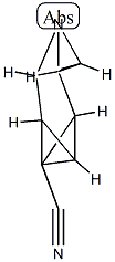 3-Azapentacyclo[5.1.0.02,4.03,5.06,8]octane-7-carbonitrile,stereoisomer(9CI) Structure