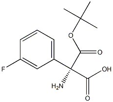 (2S)-2-[(叔-丁氧基)羰基氨基]-2-(3-氟苯基)乙酸, 1228542-64-0, 结构式