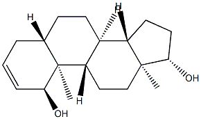 5α-Androst-2-ene-1α,17β-diol Struktur