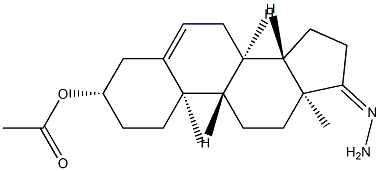 3-O-乙酰基雄酮腙 结构式