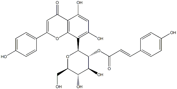Vitexin 2''-O-p-coumarate Structure