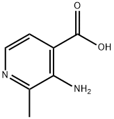 3-氨基-2-甲基吡啶-4-羧酸 结构式