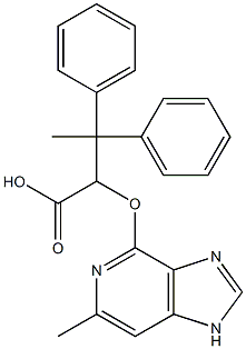 Benzenepropanoic acid, β-Methyl-α-[(6-Methyl-3H-iMidazo[4,5-c]pyridin-4-yl)oxy]-β-phenyl- Structure
