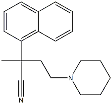 α-Methyl-α-(2-piperidinoethyl)-1-naphthaleneacetonitrile|