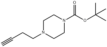 4-(BUT-3-YN-1-YL)PIPERAZINE-1-CARBOXYLATE 叔丁酯,1232152-74-7,结构式