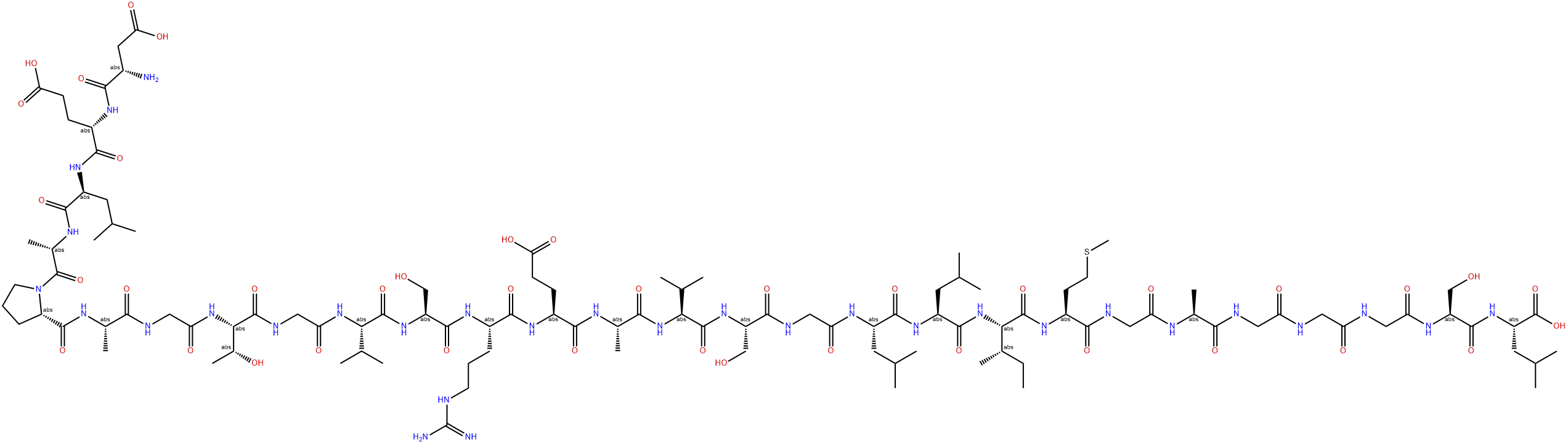 淀粉样蛋白 APL1Β28 结构式