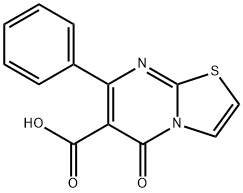 5-氧亚基-7-苯基-5H-噻唑并[3,2-A]嘧啶-6-羧酸, 123419-86-3, 结构式