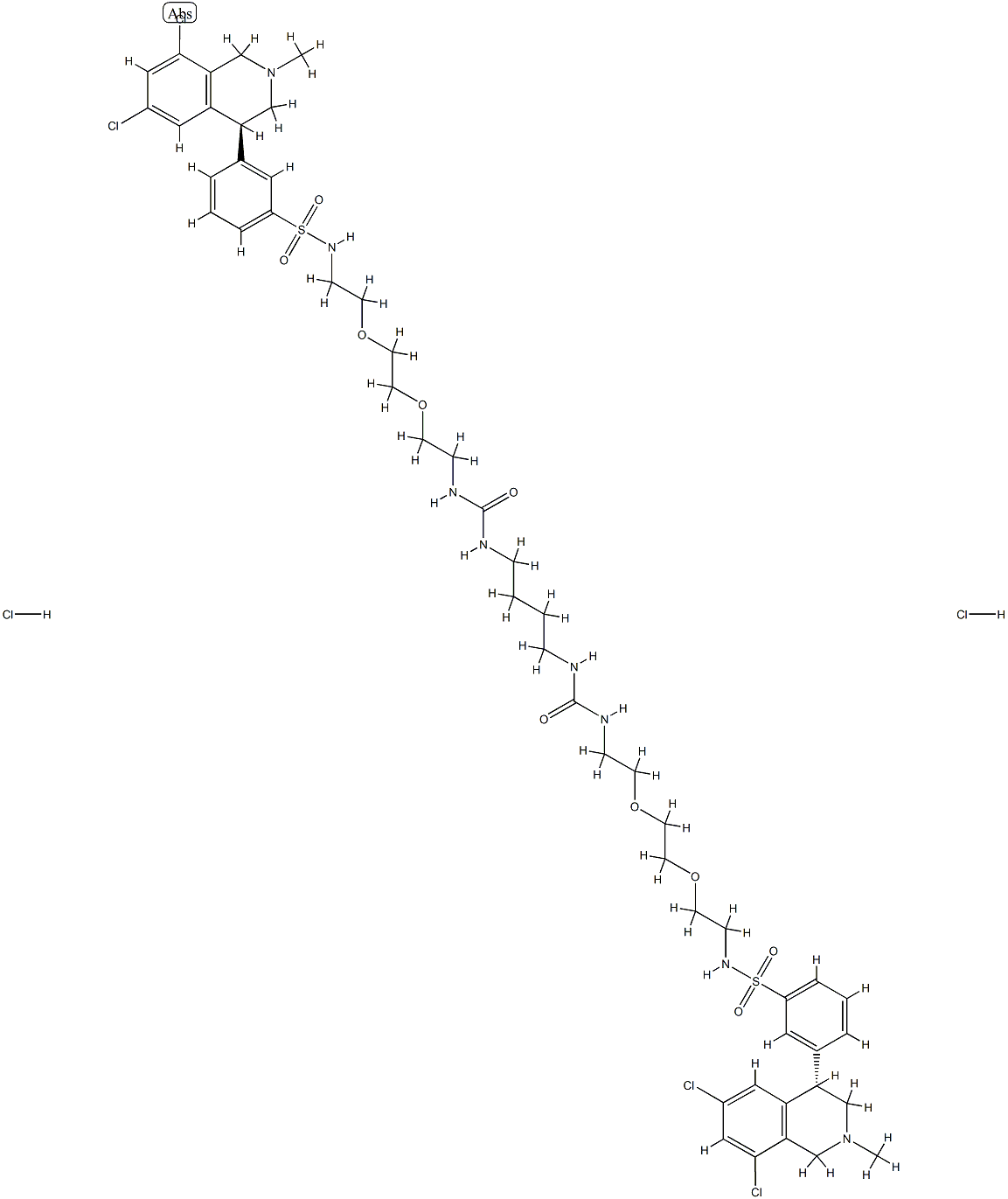 TENAPANOR HCL (2盐), 1234365-97-9, 结构式