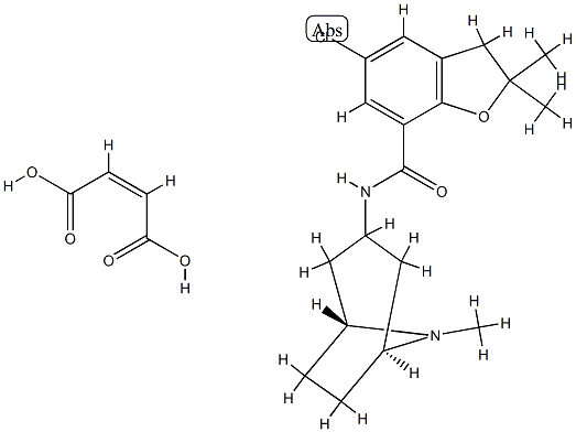 Zatosetron Maleate Structure