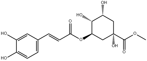 3-O-トリ-O-カフェオイルキナ酸メチル 化学構造式