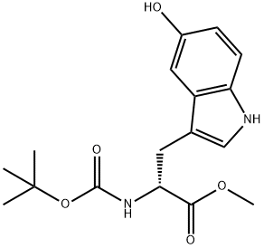 (R)-N-Boc-5-Hydroxy-Trp-OMe Struktur