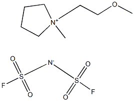 1-(2-Methoxyethyl)-1-methylpyrrolidinium Bis(fluorosulfonyl)imide Structure