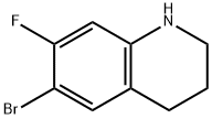 6-溴-7-氟-1,2,3,4四氢喹啉, 1235440-09-1, 结构式