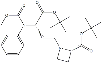 (2S,3’S)-N-[3-t-Butoxycarbonyl-3-benzyloxycarbonylamino-propyl]]azetidine-2-carboxylic Acid, t-Butyl Ester Structure
