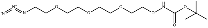 叔丁氧羰基羟胺-三乙二醇-叠氮, 1235514-15-4, 结构式