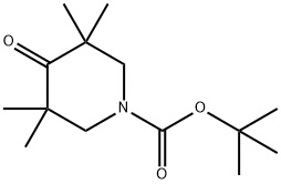 tert-butyl 3,3,5,5-tetramethyl-4-oxopiperidine-1-carboxylate 结构式