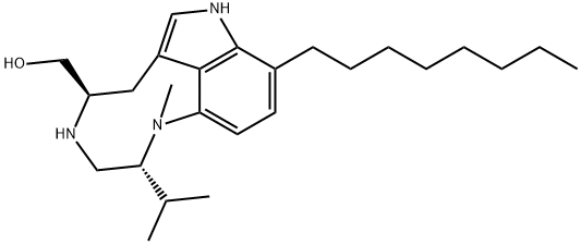 (+)-7-OCTYLINDOLACTAM V Structure