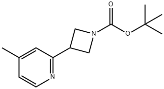 tert-butyl 3-(4-Methylpyridin-2-yl)azetidine-1-carboxylate Struktur