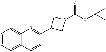 tert-butyl 3-(quinolin-2-yl)azetidine-1-carboxylate Structure