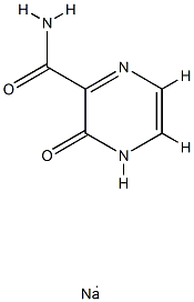 2-PyrazinecarboxaMide, 3,4-dihydro-3-oxo-, sodiuM salt (1:1) Structure
