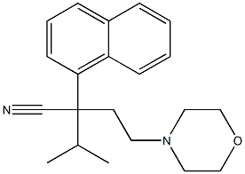 α-Isopropyl-α-(2-morpholinoethyl)-1-naphthaleneacetonitrile Struktur