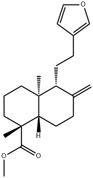 5beta,9betaH,10alpha-Labda-8(20),13(16),14-trien-18-oic acid, 15,16-ep oxy-, methyl ester Structure