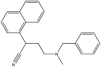 α-[2-[Benzyl(methyl)amino]ethyl]-1-naphthaleneacetonitrile Structure