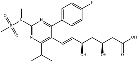 (3S,5R)-瑞舒伐他汀, 1242184-42-4, 结构式