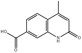 7-Quinolinecarboxylicacid,1,2-dihydro-4-methyl-2-oxo-(9CI) Structure