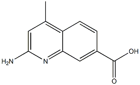 7-Quinolinecarboxylicacid,2-amino-4-methyl-(9CI) Structure