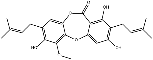 Paucinervin A 化学構造式