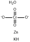 dipotassium heptadecaoxotetrazincatetetrachromate(2-) Structure