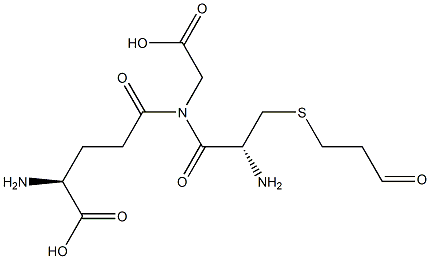 S-(2-aldehydoethyl)glutathione Struktur