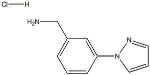 3-(1H-吡唑-1-基)-苯甲胺盐酸盐, 1245649-13-1, 结构式