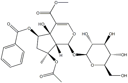 6-O-Benzoylphlorigidoside B Struktur