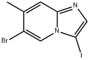 6-bromo-3-iodo-7-methylH-imidazo[1,2-a]pyridine Struktur