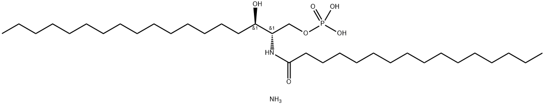 N-PALMITOYL-D-ERYTHRO-DIHYDROCERAMIDE-1-PHOSPHATE (AMMONIUM SALT);C16 DIHYDROCERAMIDE-1-PHOSPHATE (D18:0/16:0), 1246303-17-2, 结构式