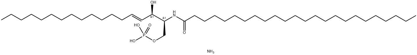 N-LIGNOCEROYL-CERAMIDE-1-PHOSPHATE (AMMONIUM SALT);C24 CERAMIDE-1-PHOSPHATE (D18:1/24:0),1246303-20-7,结构式