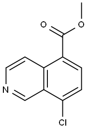 8-氯异喹啉-5-甲酸甲酯 结构式