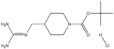tert-butyl 4-(carbaMiMidaMidoMethyl)piperidine-1-carboxylate Struktur