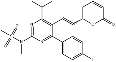 瑞舒伐他汀酐内酯, 1246665-85-9, 结构式