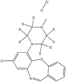 Loxapine-d8 Hydrochloride, 1246820-19-8, 结构式