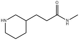 N-メチル-3-(3-ピペリジニル)プロパンアミド塩酸塩 化学構造式