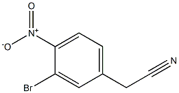 2-(3-bromo-4-nitrophenyl)acetonitrile Struktur