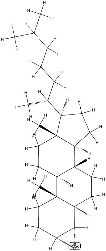 3α,4α-Epoxy-5α-cholestane 结构式